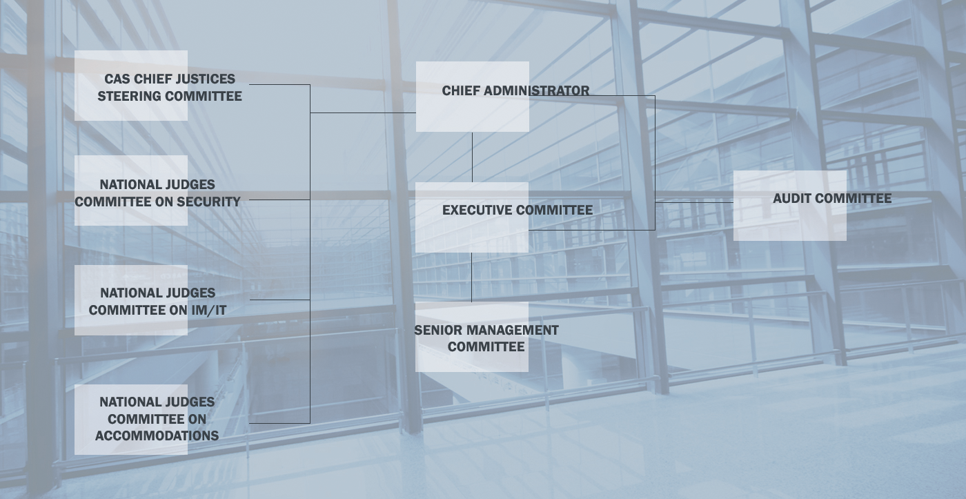 Organizational Structure of the Courts Administration Service