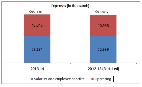 Expenses chart