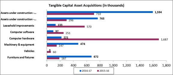 Tangible capital assets