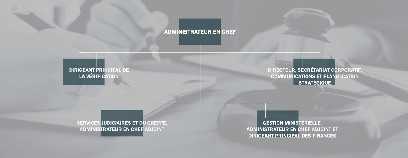 Structure organisationnelle du Service administratif des tribunaux judiciaires