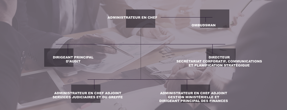 Structure organisationnelle du Service administratif des tribunaux judiciaires